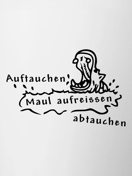 Hippo, Nilpferd, Spruch