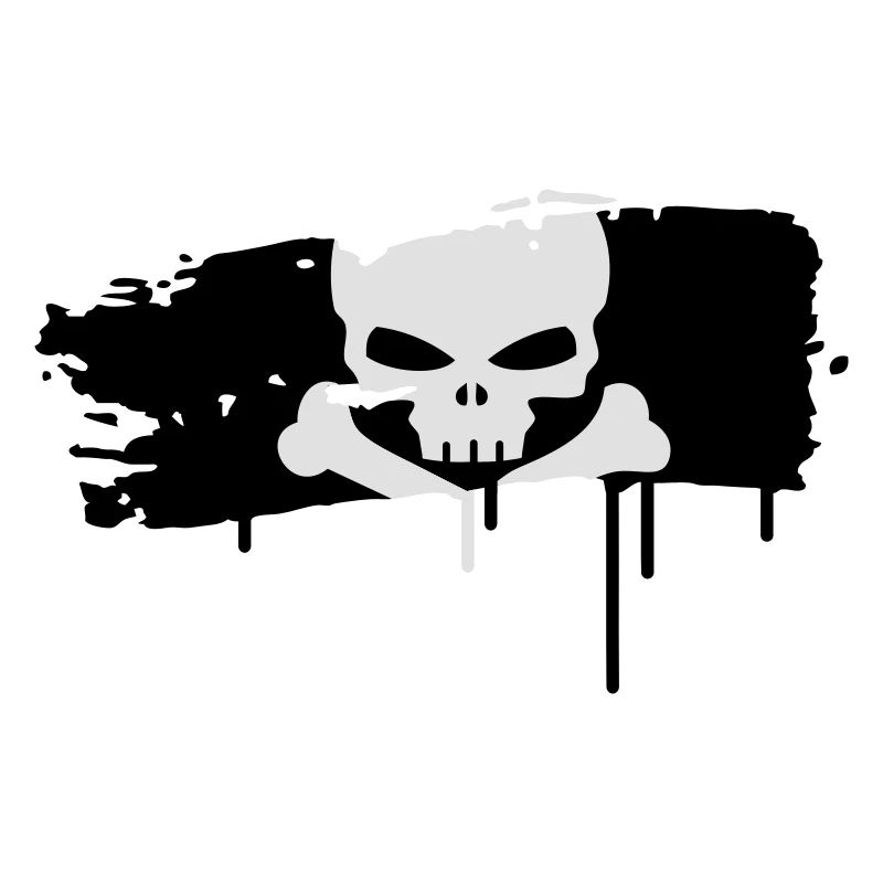 drapeau de pirate peint avec un coup de pinceau