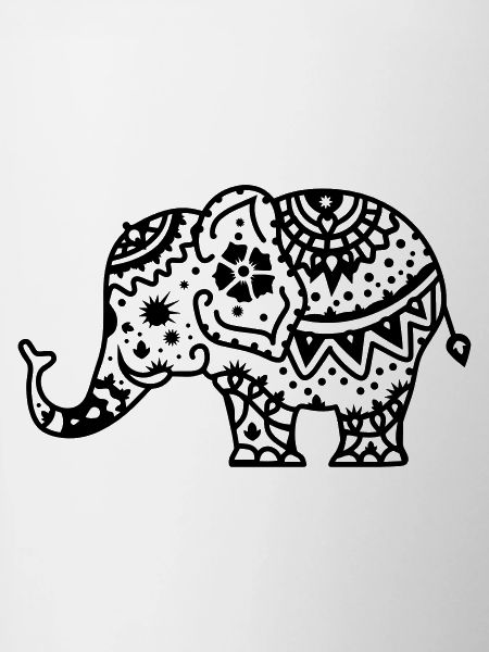 Decorated Indian elephant