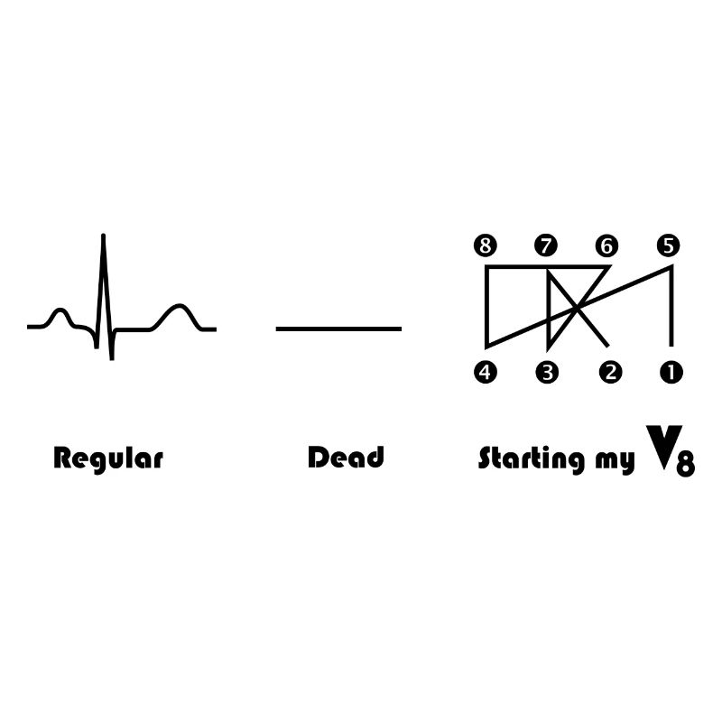 V8 engine Crossplain Heartbeat design