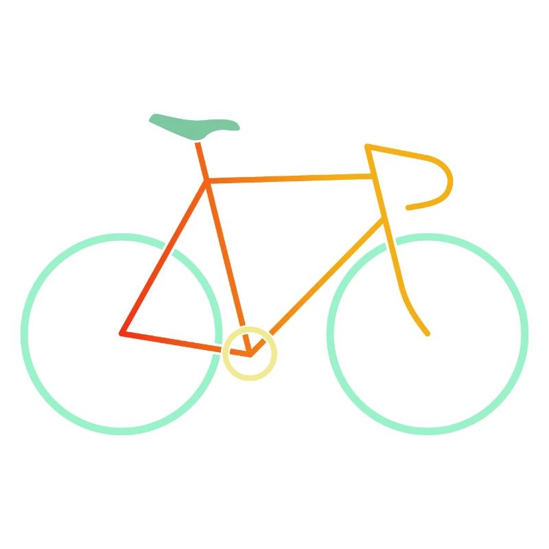 Vélo de course coloré