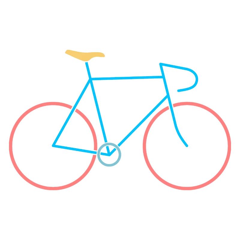 Vélo de course rouge bleu