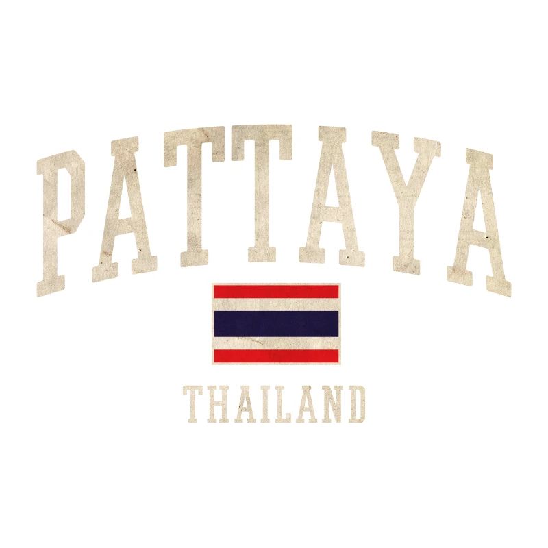 Pattaya Thailand Vintage Script