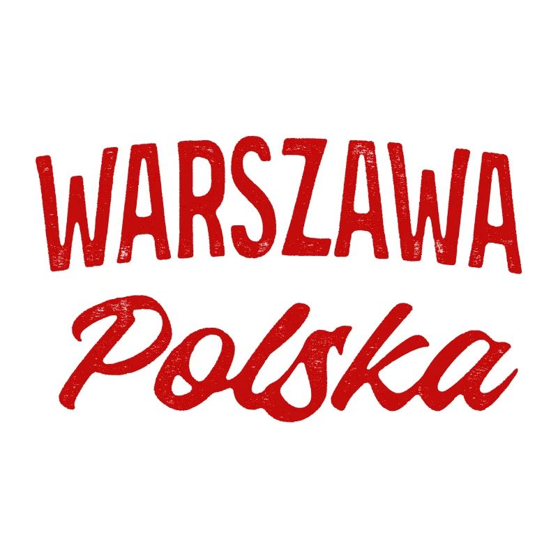 Warszawa Polska Retro Script