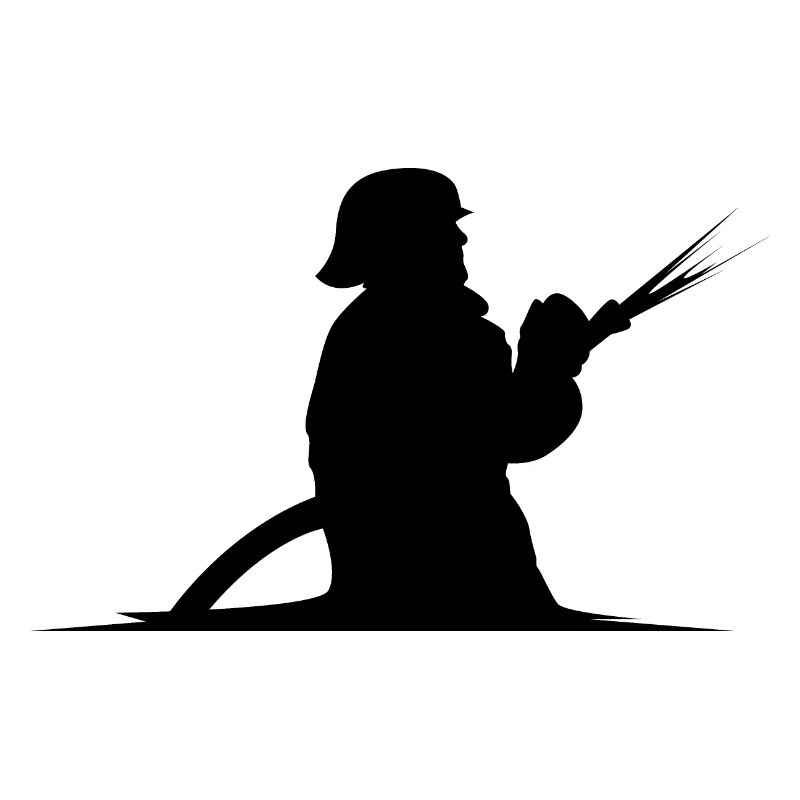 Graphique de l’icône de pompier de tuyau de pompier