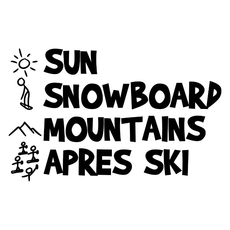 Sonne Snowboard Berge Apres Ski