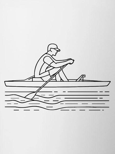 Dessin du rameur