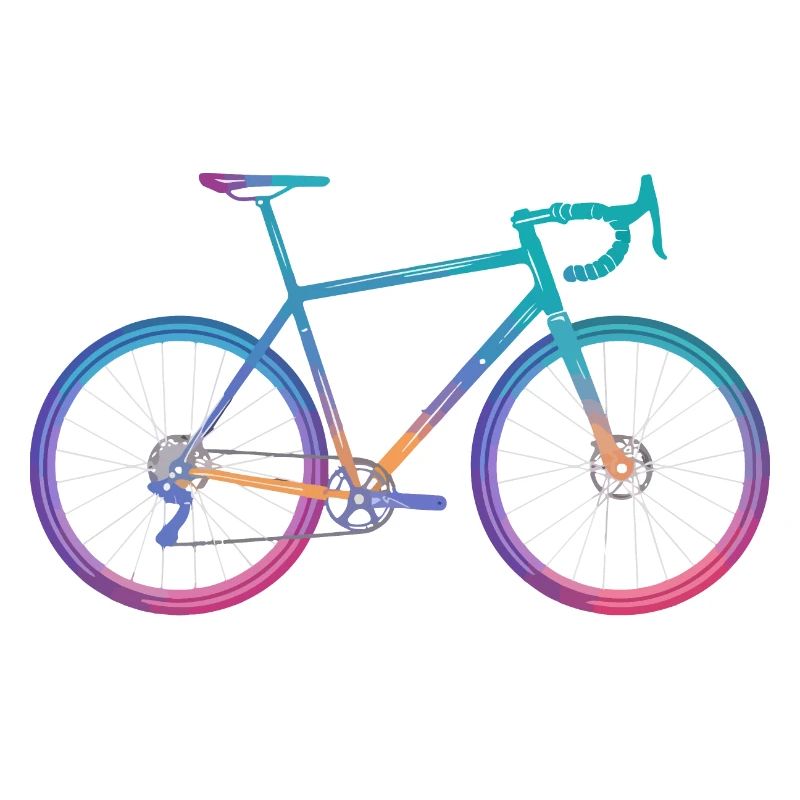 Conception de vélo de cyclisme dégradé