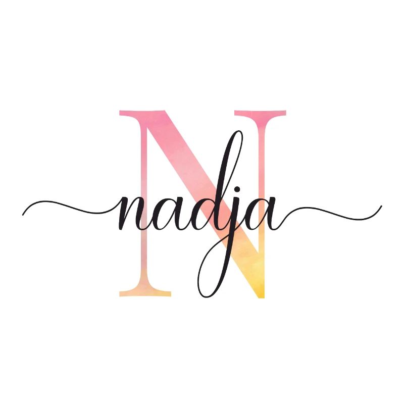 N | Monogramme | Nom | Nadja |Aquarelle