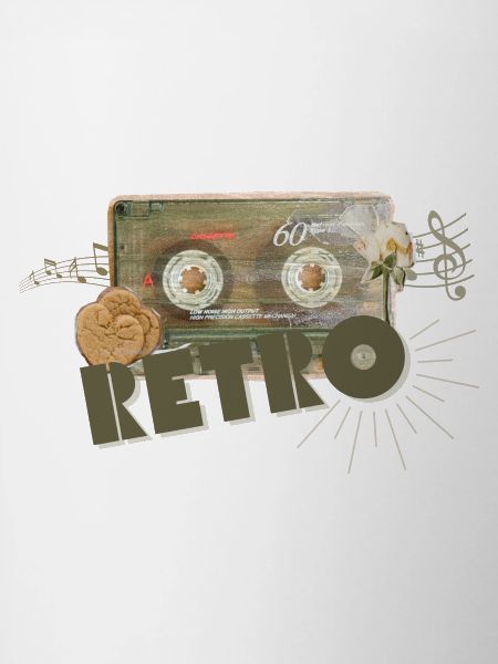 Retro Cassette Collage