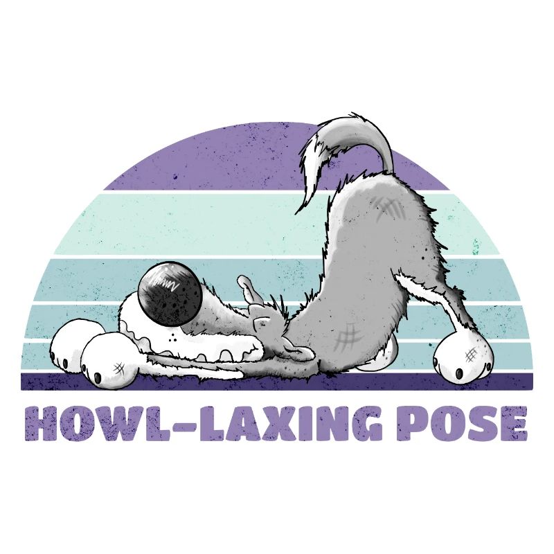 Wolf Yoga Howl-Laxing Pose