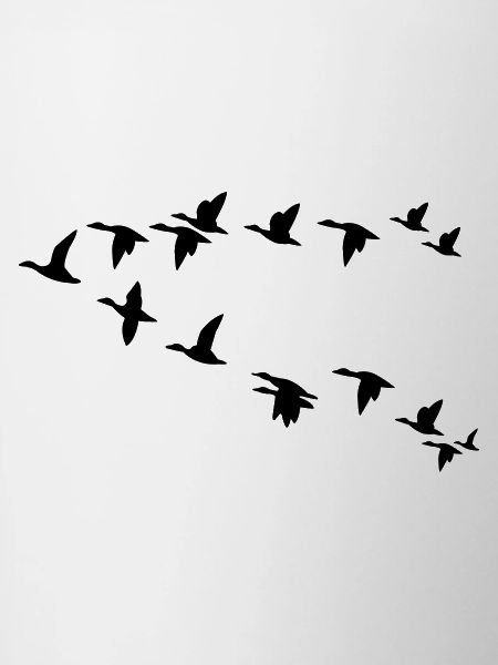 Vogelschwarm flock of birds