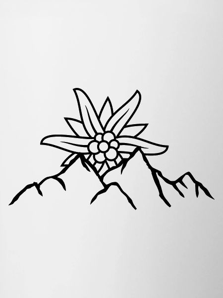 Logo sun mountain flower