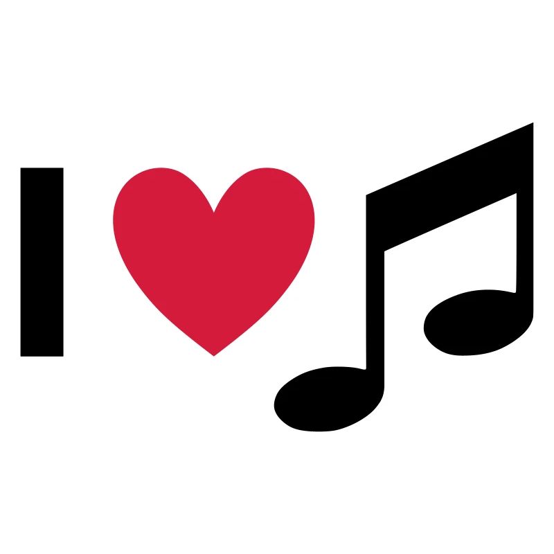 Ich liebe Musik (Herz, Note)