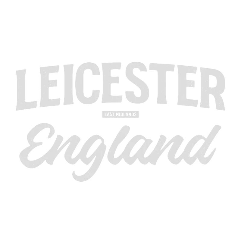Leicester England Vintage Script