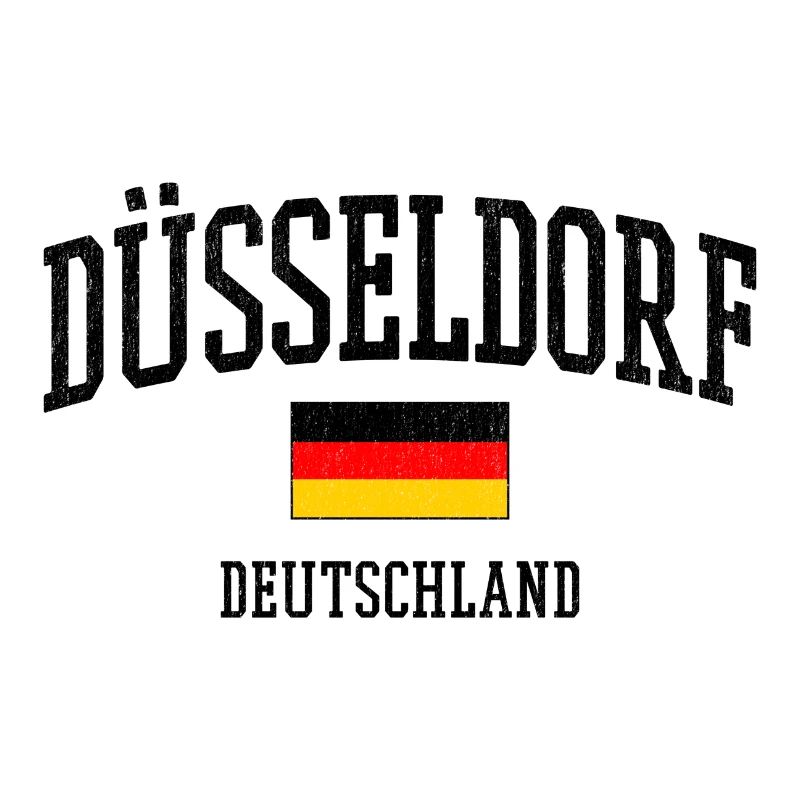 Dusseldorf Germany Flag Cities Motif