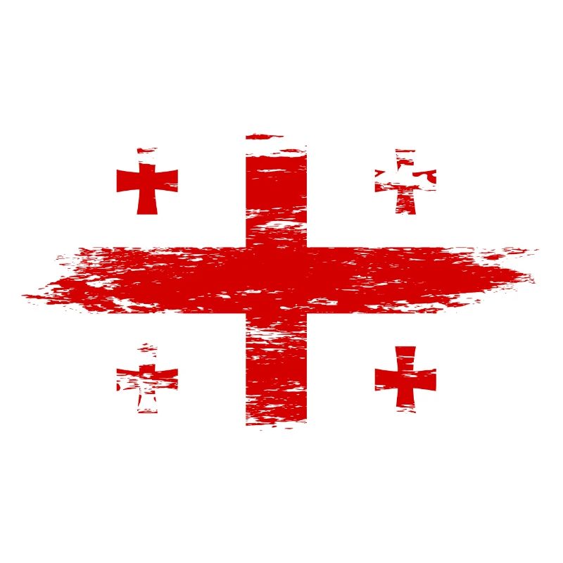 Drapeau géorgien utilisé