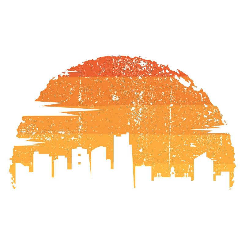 Sunset Skyline Silhouette