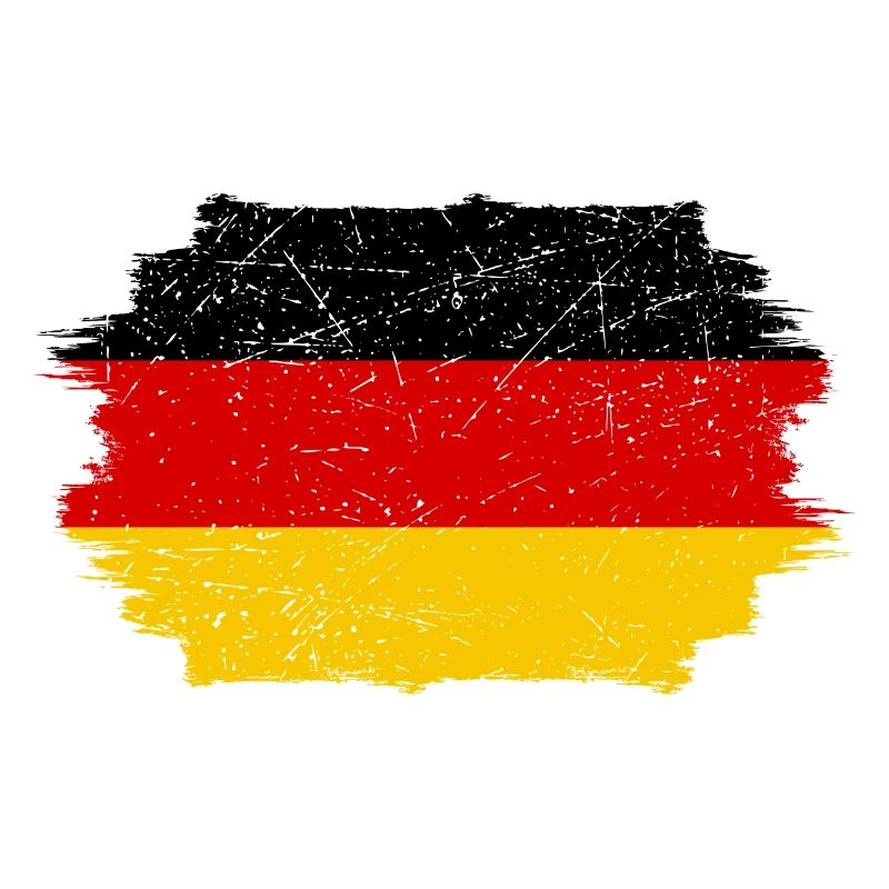 German Flag Brush Art