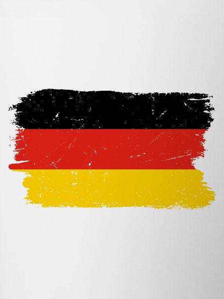 Red Yellow Brush Flag Graphic