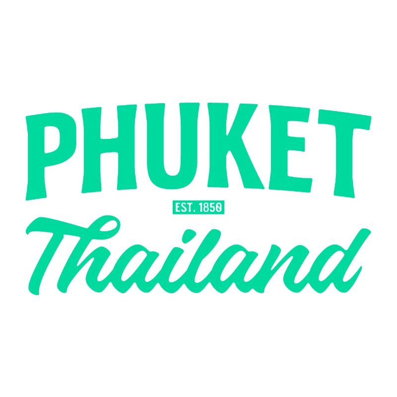 Écriture sarcelle de Phuket Thaïlande