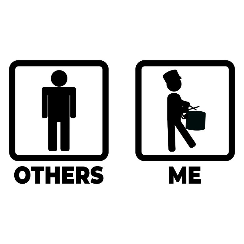 Drummer Stick Figure