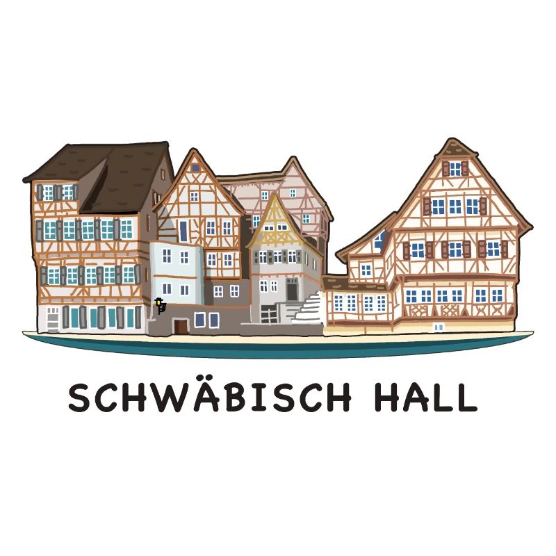 Schwäbisch Hall, Southern Germany, Drawing
