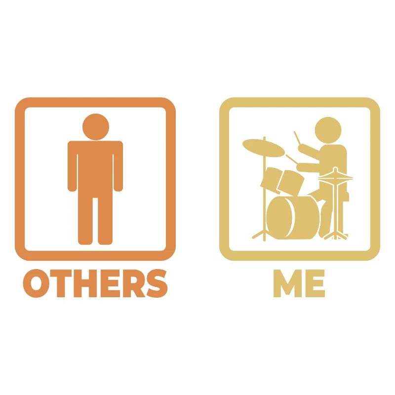 Drummer Stick Figure