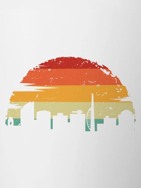 Sunset Skyline Retro Gradient