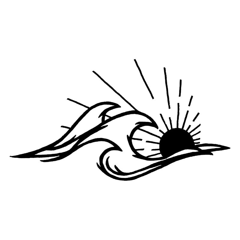 Les vagues et le soleil noir