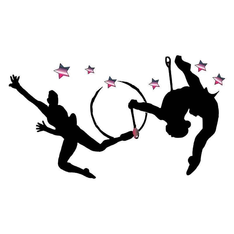 Gymnastique rythmique avec cerceaux