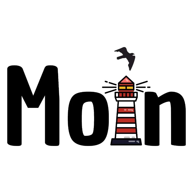 Moin Leuchtturm Möwe