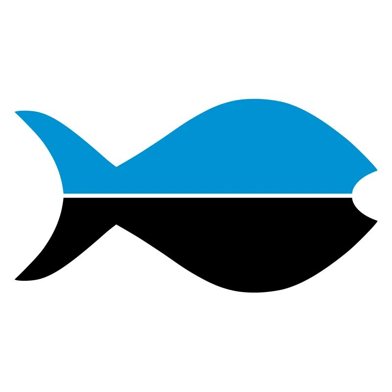 Zwei Fischhälften