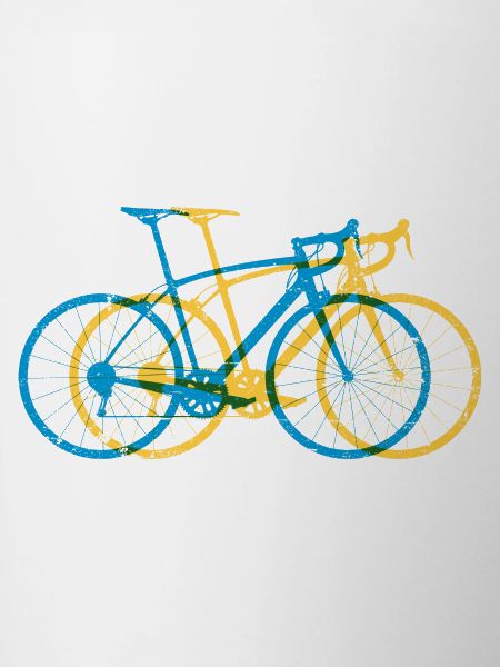 Vibrant Tri-Tone Bicycle Overlay