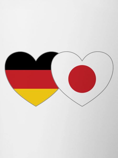 Germany Japan Flag Heart