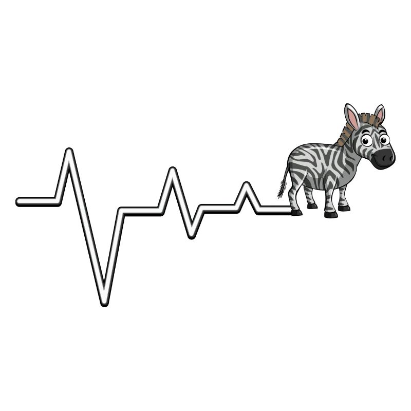 Zebra EKG Line Tee