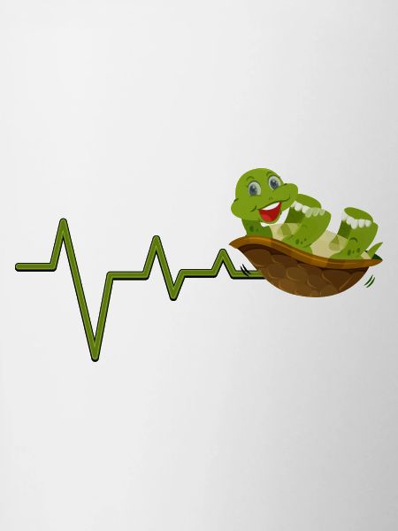 Cute Reptile Heartbeat Mascot