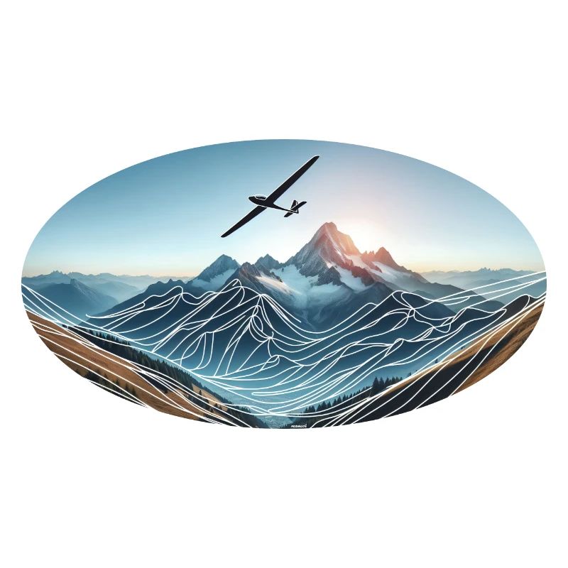 Glider in the mountains