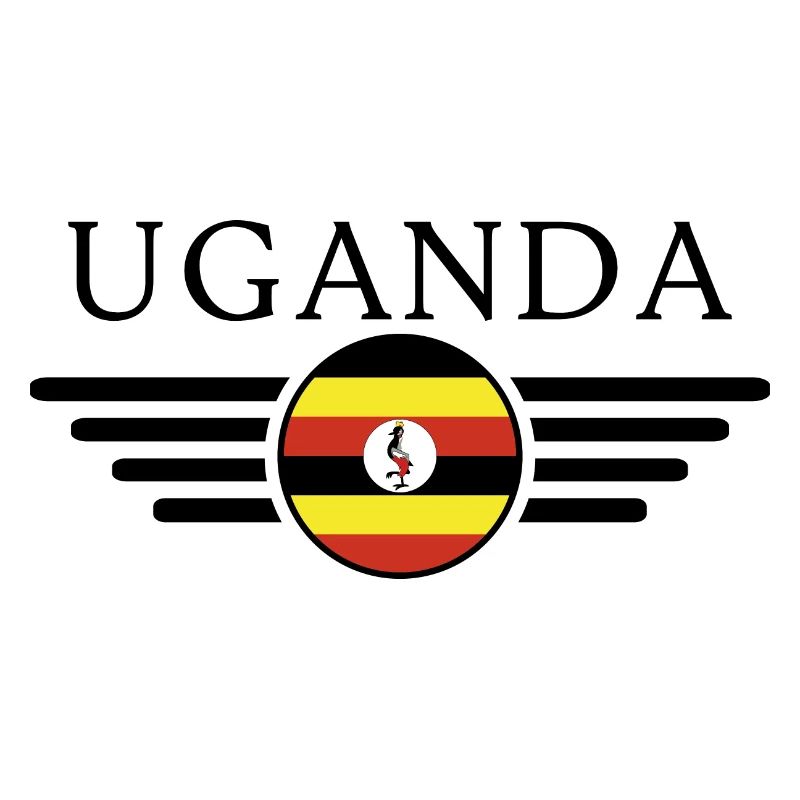 J’aime l’Ouganda, T-shirt design de style élégance