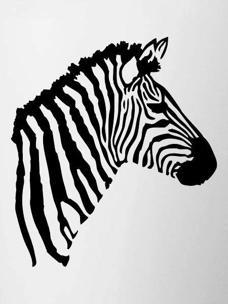 A zebra's head