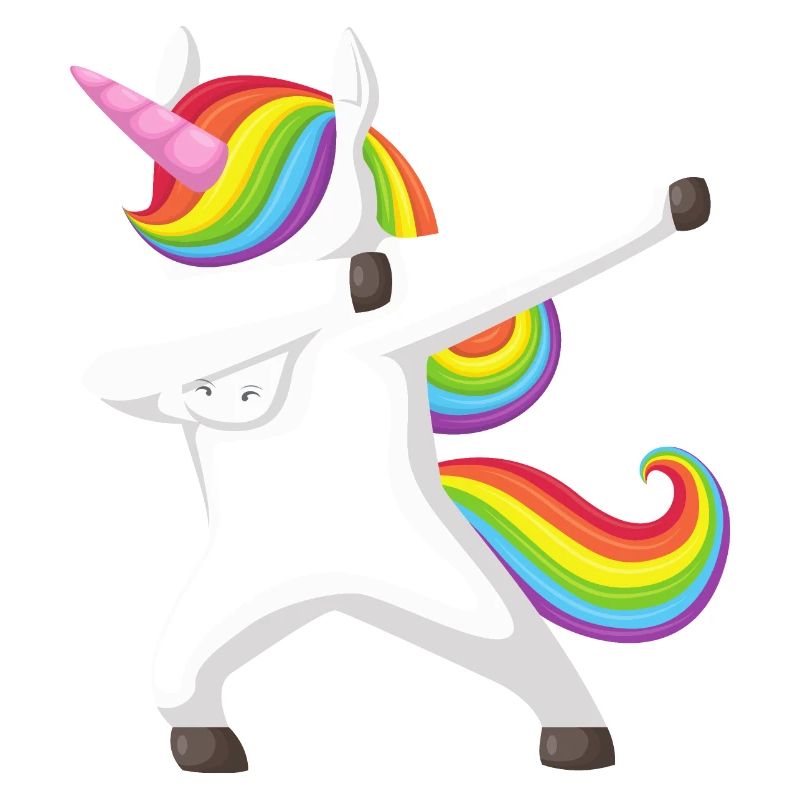 Unicorn Dab, Dabbendes Unicorn, DAB, Rainbow