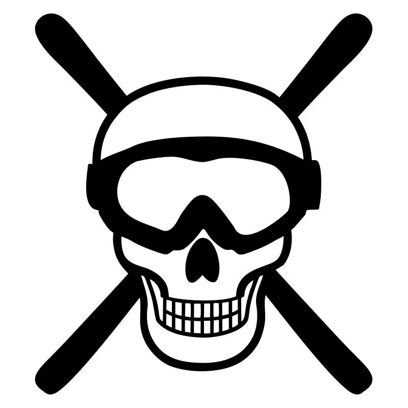 Skiing Skull