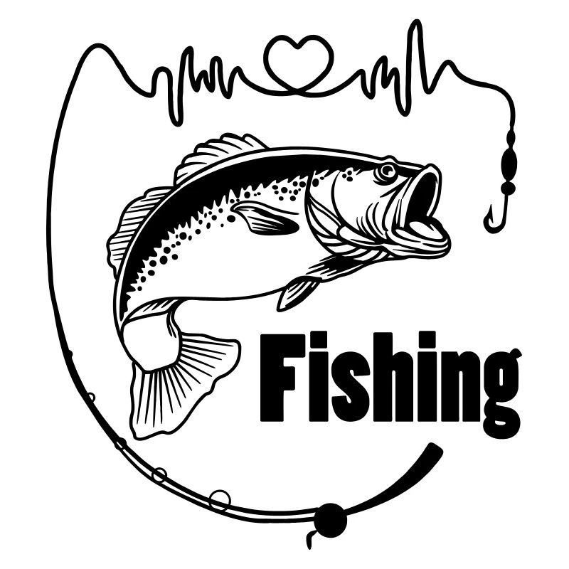 Fishing rod with fish