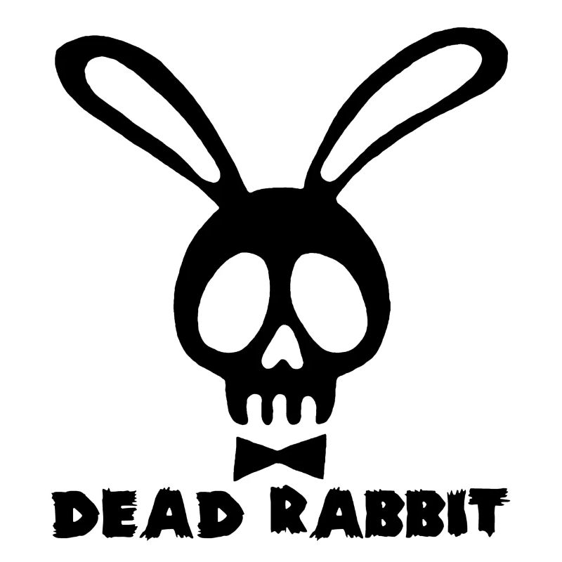 Lapin tête de mort noir