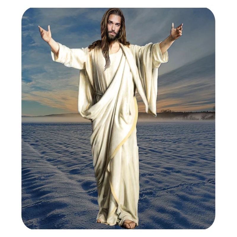 Jesusfigur Winter