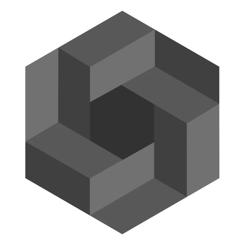 Geometric Illusion Pattern Black White