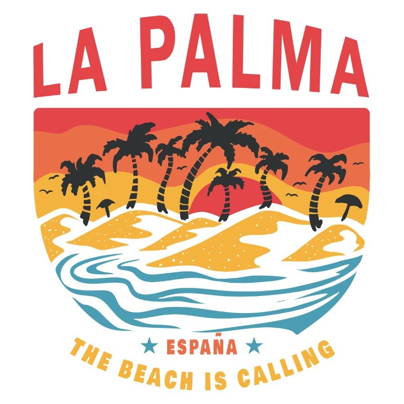 Design de palmier de plage de La Palma