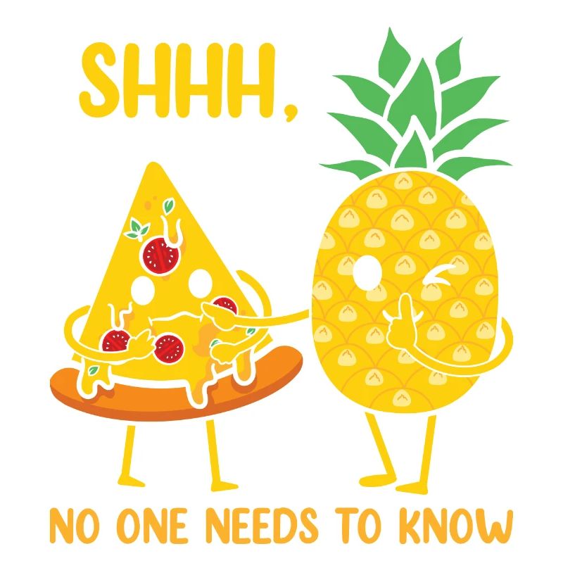 Pizza à l’ananas Hawaii Pizza drôle