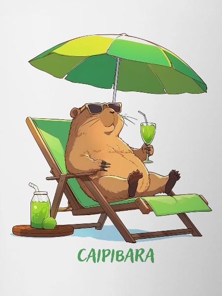 Caipibara Summer Capybara Motif