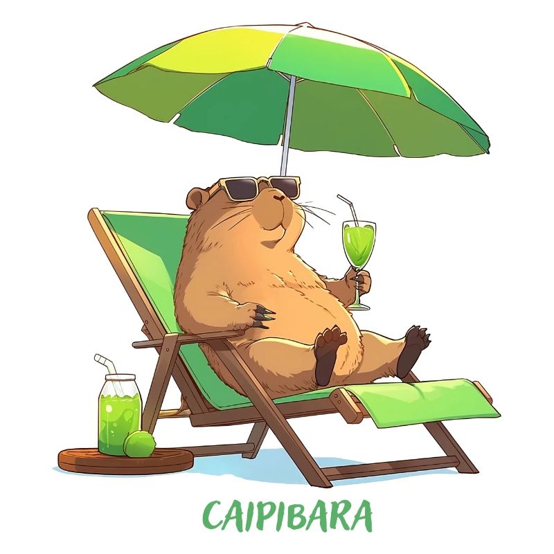 Caipibara Sommer Capybara Motiv